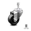 Service Caster 3.5 Inch Phenolic Wheel Swivel 3/8 Inch Threaded Stem Caster SCC-TS20S3514-PHR-381615